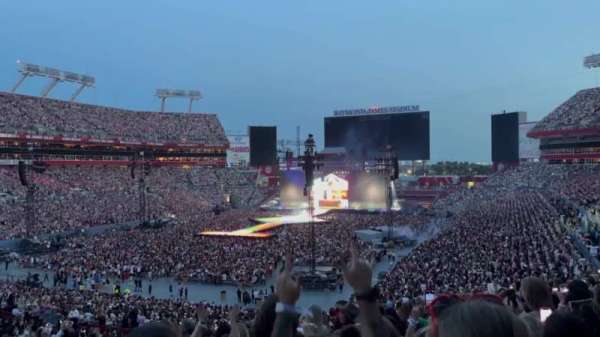 Raymond James Stadium, section: 201, row: AA, seat: 9