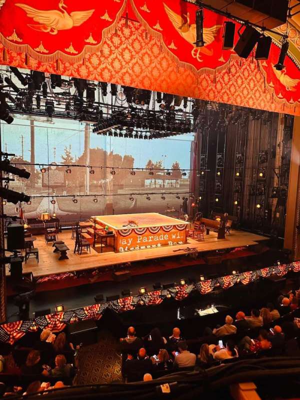Bernard B. Jacobs Theatre, section: Mezzanine L, row: A, seat: 9