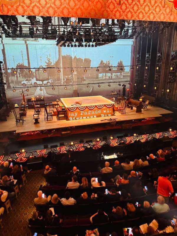 Bernard B. Jacobs Theatre, section: Mezzanine C, row: A, seat: 114