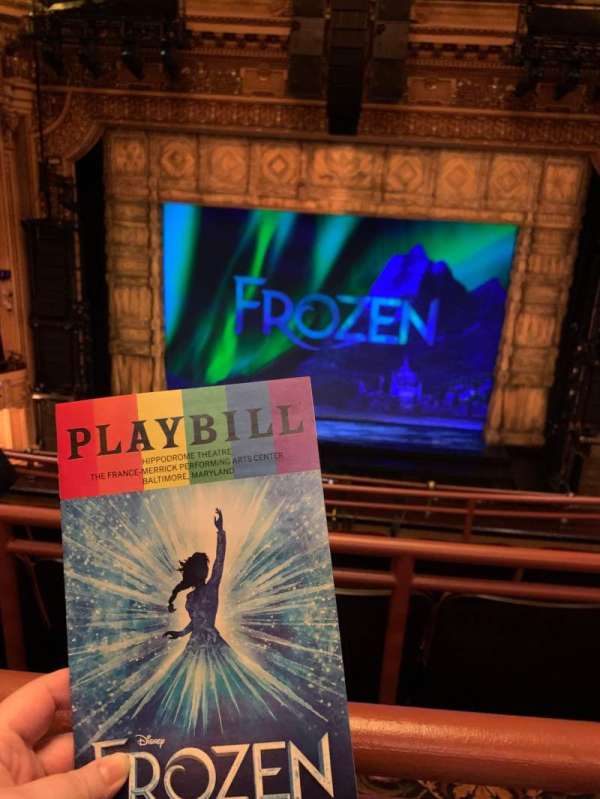 Hippodrome Theatre, section: Center Middle Balcony, row: D, seat: 310