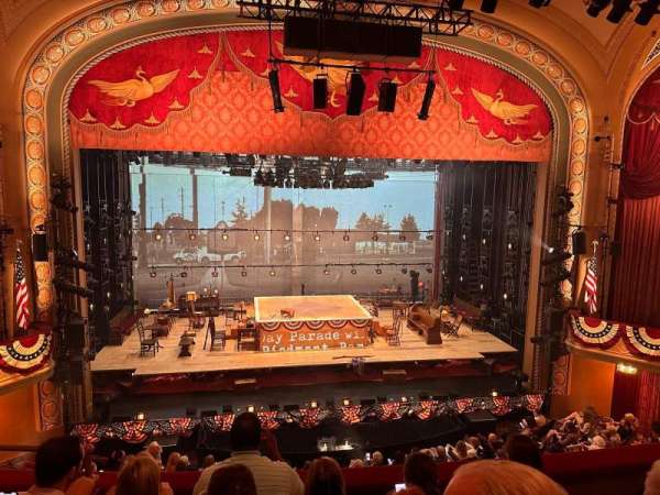 Bernard B. Jacobs Theatre, section: Mezzanine C, row: D, seat: 112