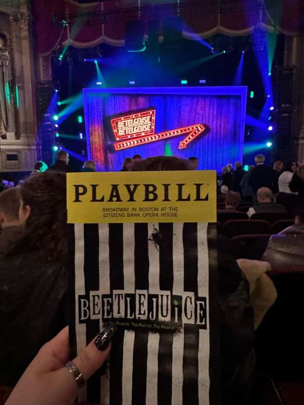 Citizens Bank Opera House, section: Orchestra C, row: O, seat: 103