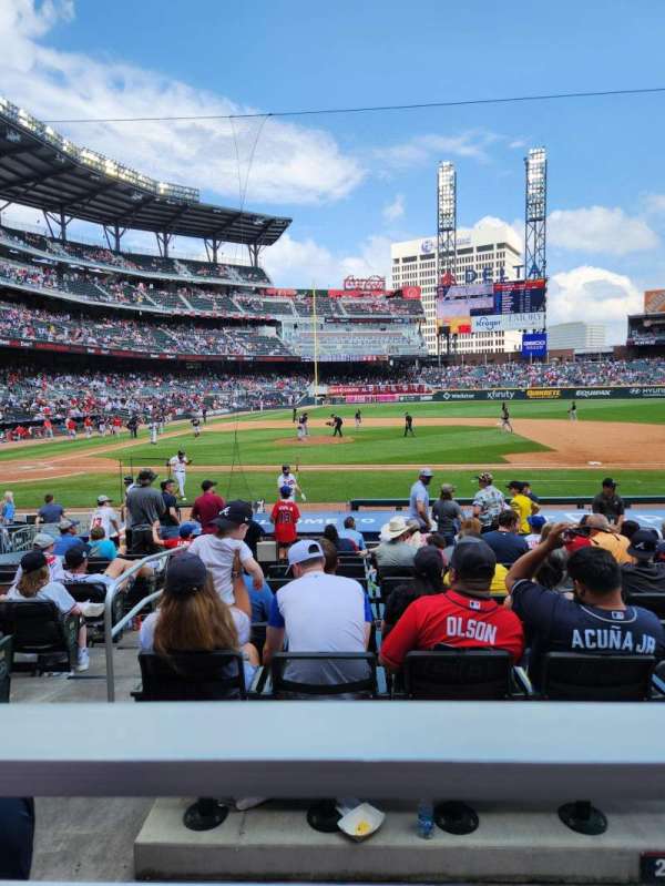 Truist Park, section: 120, row: 1, seat: 5
