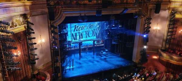 St. James Theatre, section: Balcony L, row: A, seat: 15-17