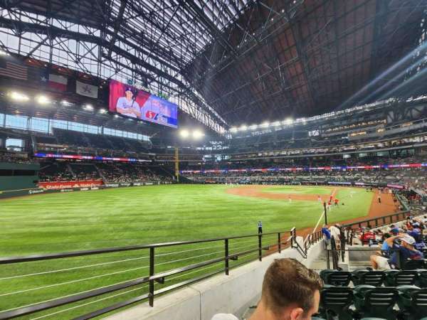 Globe Life Field, section: 1, row: 16, seat: 2