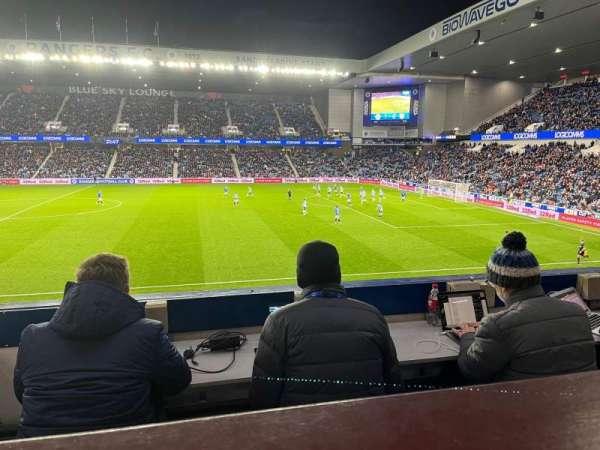 Ibrox Stadium, section: MFJ, row: A, seat: 119