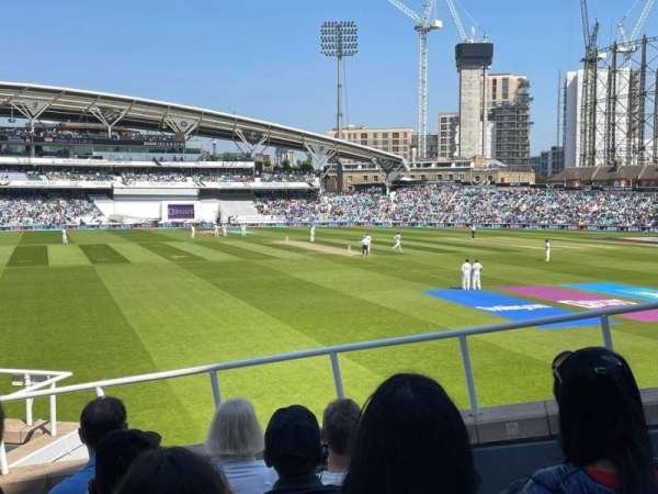 Kia Oval, section: Bedser Stand Upper, row: Q, seat: 21