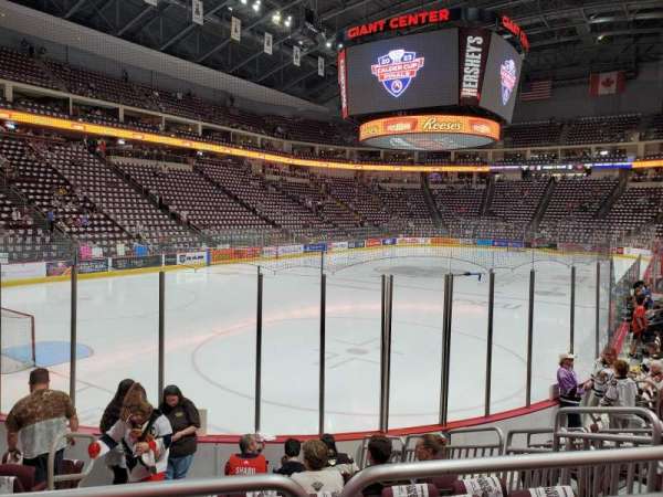 Giant Center, section: 116, row: H, seat: 9