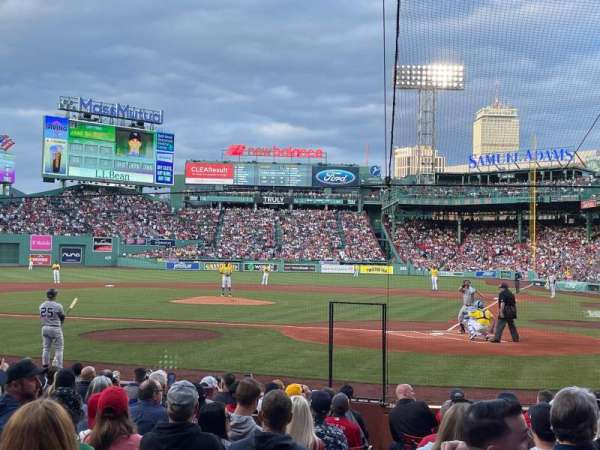 Fenway Park, section: Field Box 50, row: L, seat: 7