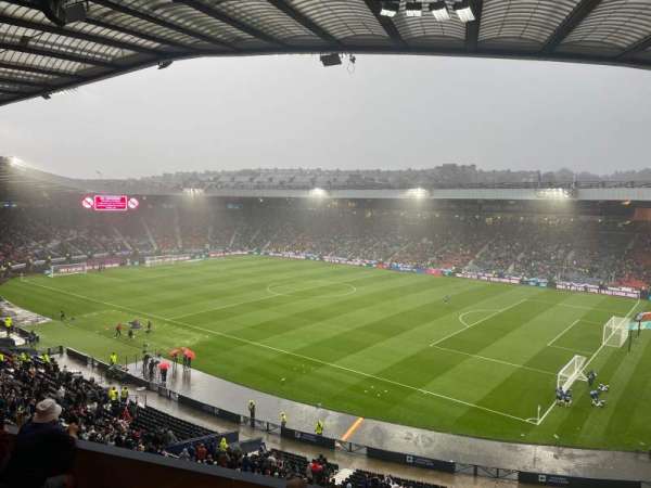 Hampden Park, section: K2, row: H, seat: 10