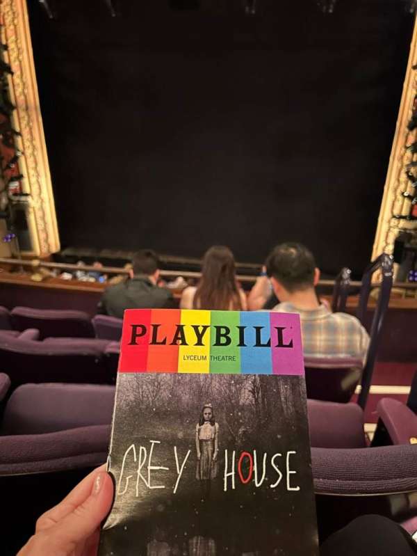 Lyceum Theatre, Broadway, section: Mezzanine C, row: D, seat: 101