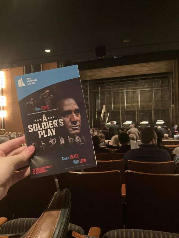The Kennedy Center Eisenhower Theater, section: Orchestra C, row: X, seat: 104