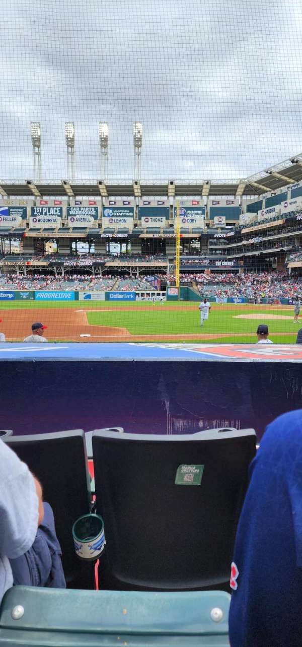 Progressive Field, section: 163, row: H, seat: 5
