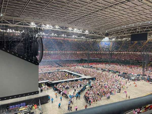 Principality Stadium, section: U34, row: 1, seat: 13