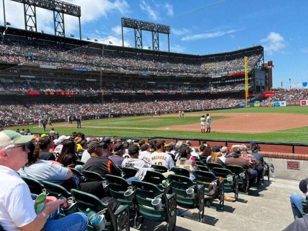 Oracle Park, section: 105, row: 10, seat: 16