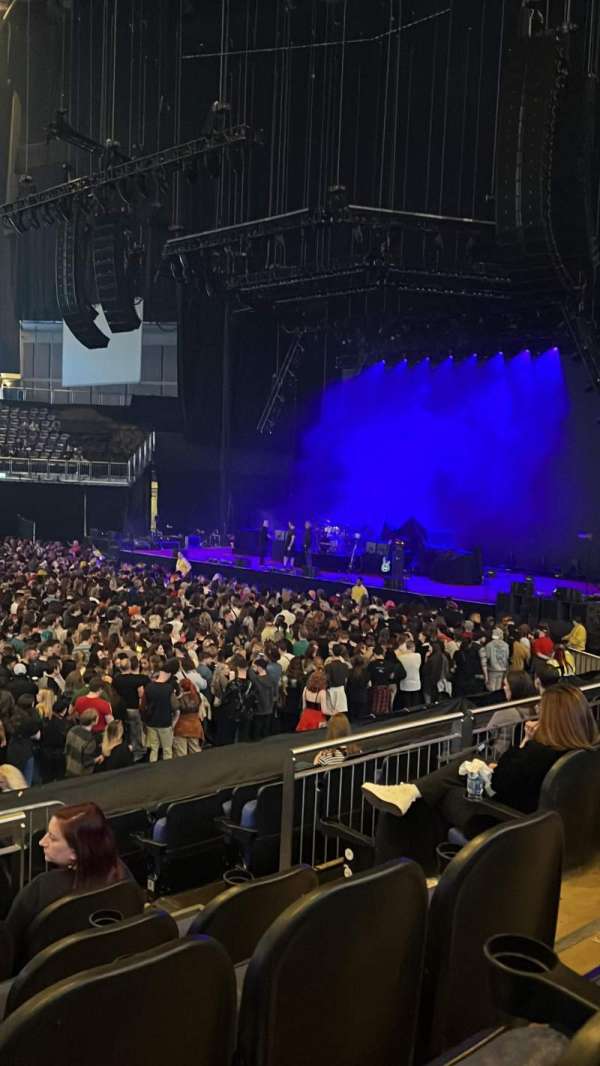 The O2, London, section: 111, row: M, seat: 355