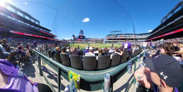 Coors Field, section: 133, row: 4, seat: 2
