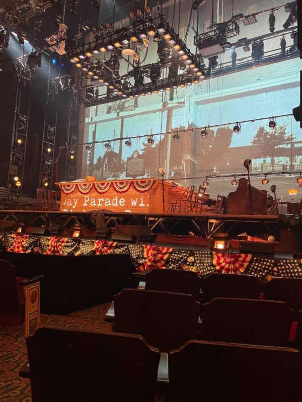 Bernard B. Jacobs Theatre, section: Orchestra R, row: E, seat: 4