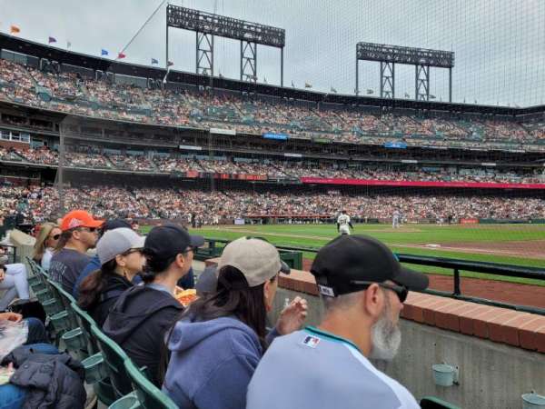 Oracle Park, section: 106, row: 3, seat: 5