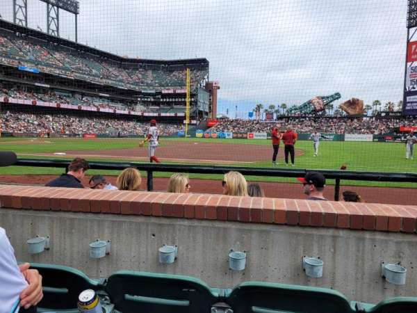 Oracle Park, section: 106, row: 3, seat: 5