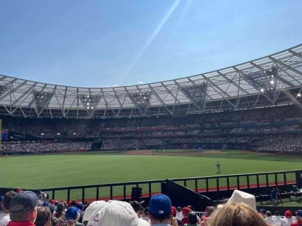 London Stadium, section: 141, row: 24, seat: 139