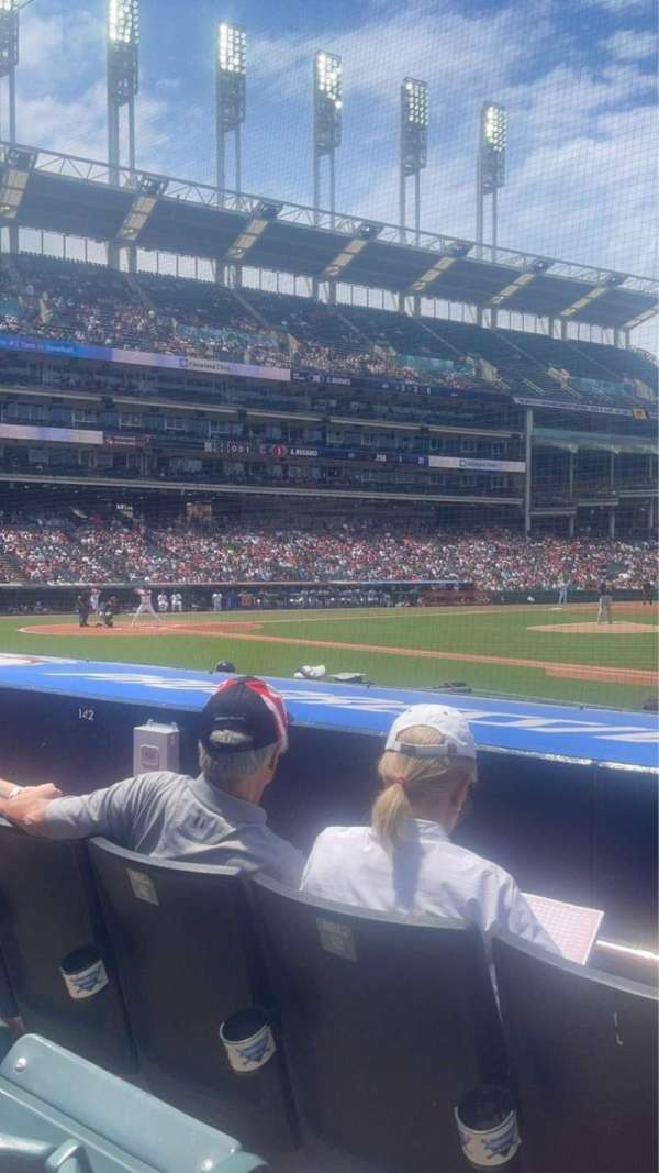 Progressive Field, section: 140, row: H, seat: 5