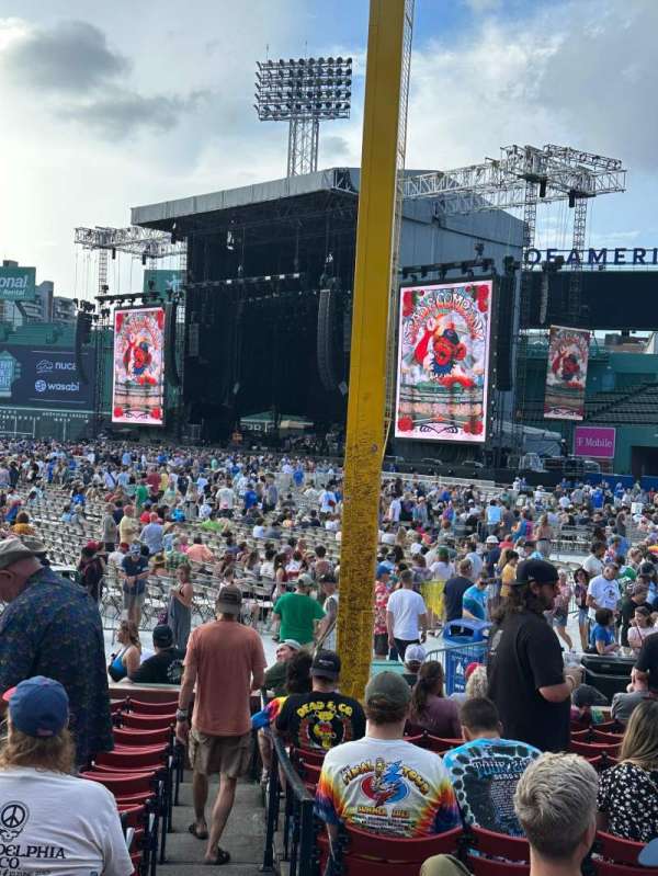 Fenway Park, section: Right Field Box 94, row: Gg, seat: 4