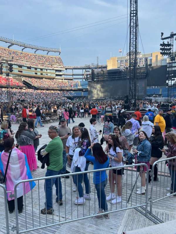 Gillette Stadium, section: 139, row: 1, seat: 1
