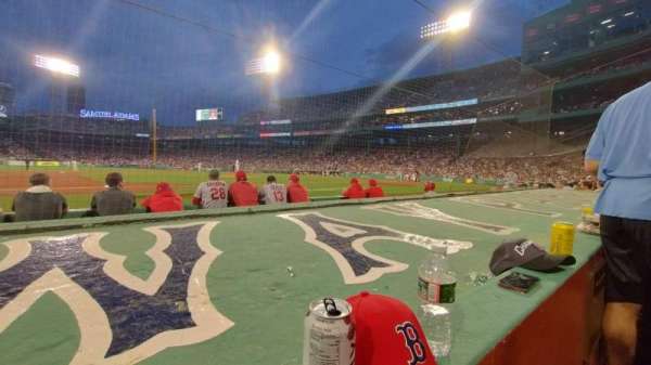 Fenway Park, section: Field Box 65, row: C, seat: 4