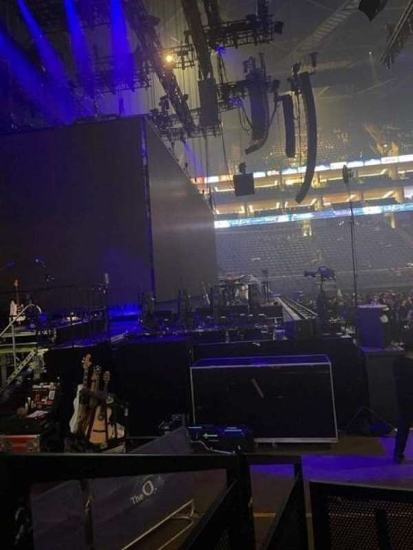 The O2, London, section: 101, row: E, seat: 20