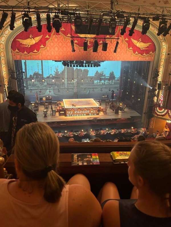 Bernard B. Jacobs Theatre, section: Mezzanine C, row: F, seat: 114