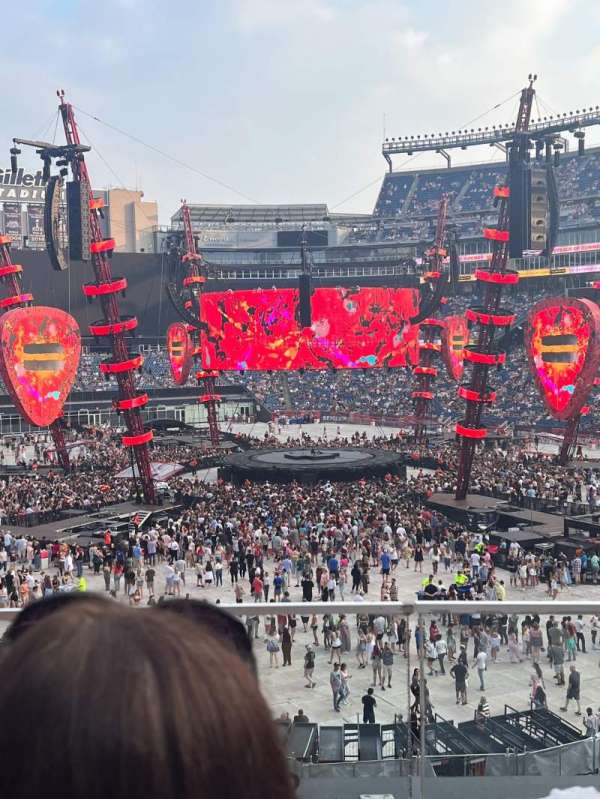 Gillette Stadium, section: 202, row: 2, seat: 4