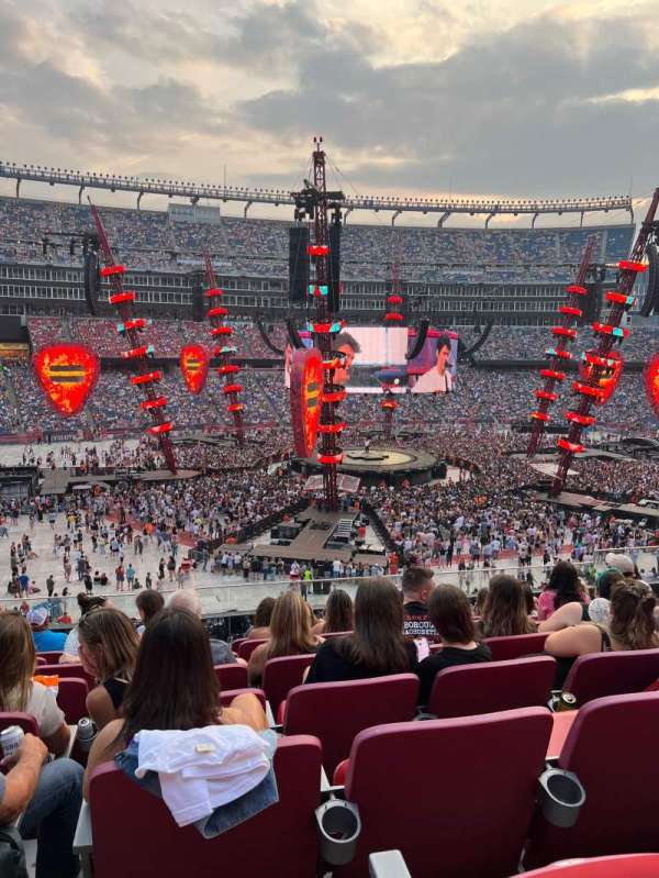 Gillette Stadium, section: CL12, row: 8, seat: 9
