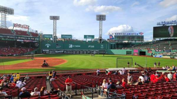 Fenway Park, section: Loge Box 104, row: LL, seat: 1