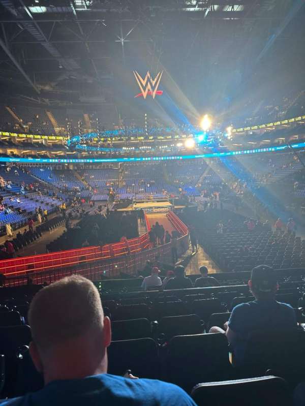 The O2, London, section: 115, row: M, seat: 472