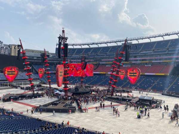 Gillette Stadium, section: 205, row: 1, seat: 22
