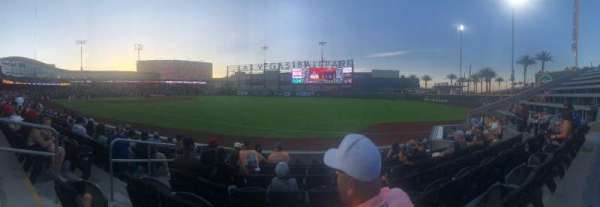 Las Vegas Ballpark, section: 102, row: G, seat: 3