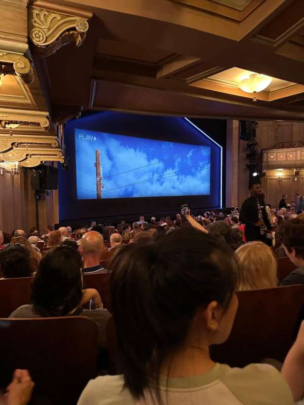 Booth Theatre, section: Orchestra L, row: N, seat: 15