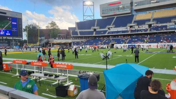 Tom Benson Stadium, section: 106, row: 1, seat: 11