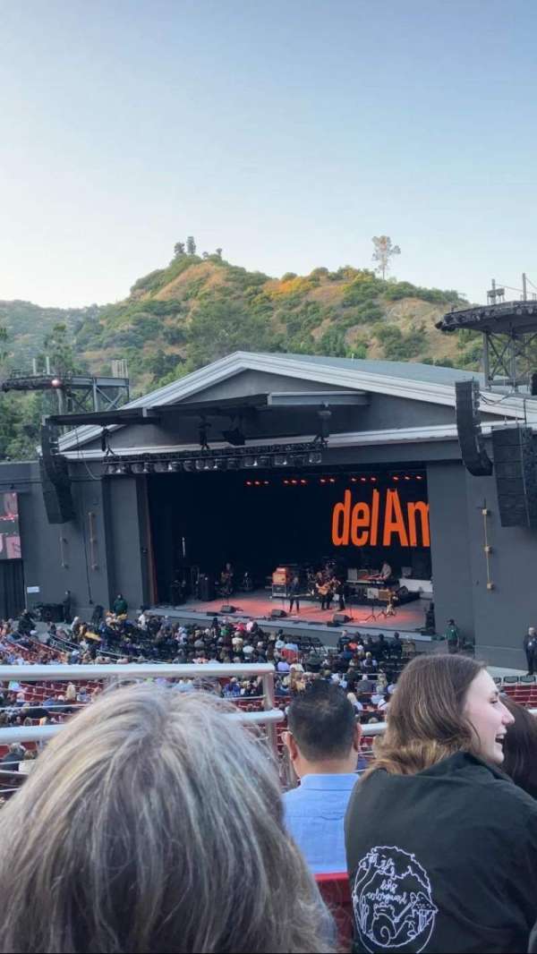 The Greek Theatre, section: South Terrace, row: H, seat: 8