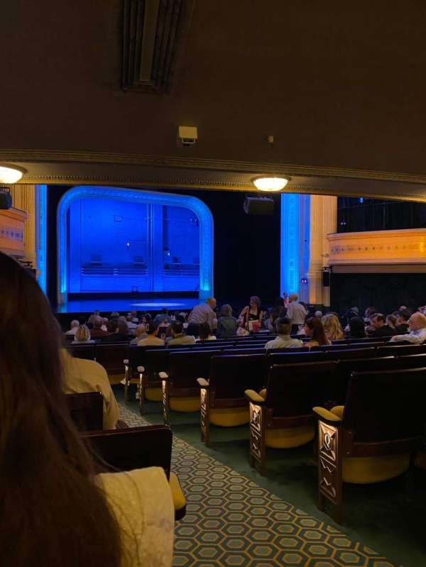 Hudson Theatre, section: Orchestra L, row: T, seat: 1