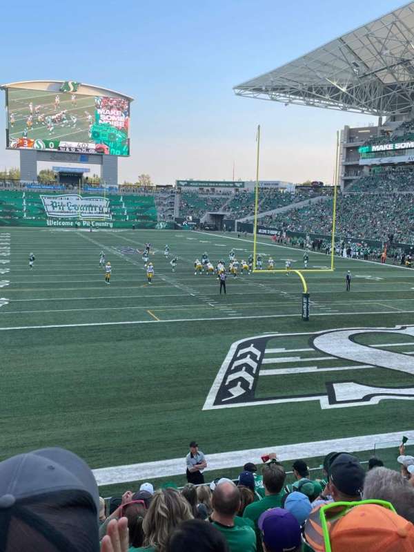 Mosaic Stadium, section: 128, row: 10, seat: 12