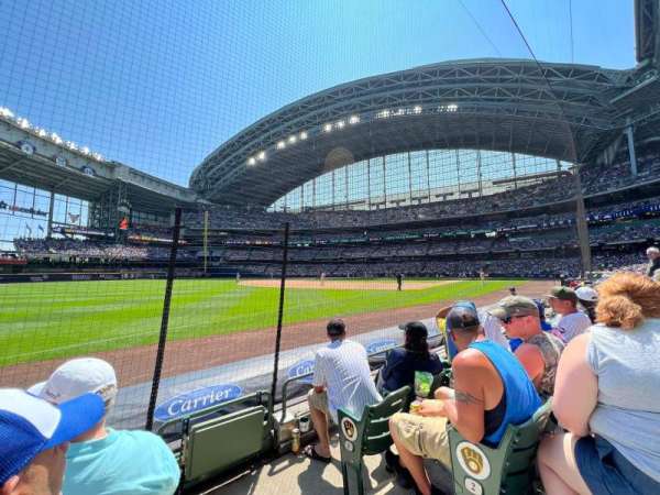 American Family Field, section: 127, row: 3, seat: 1