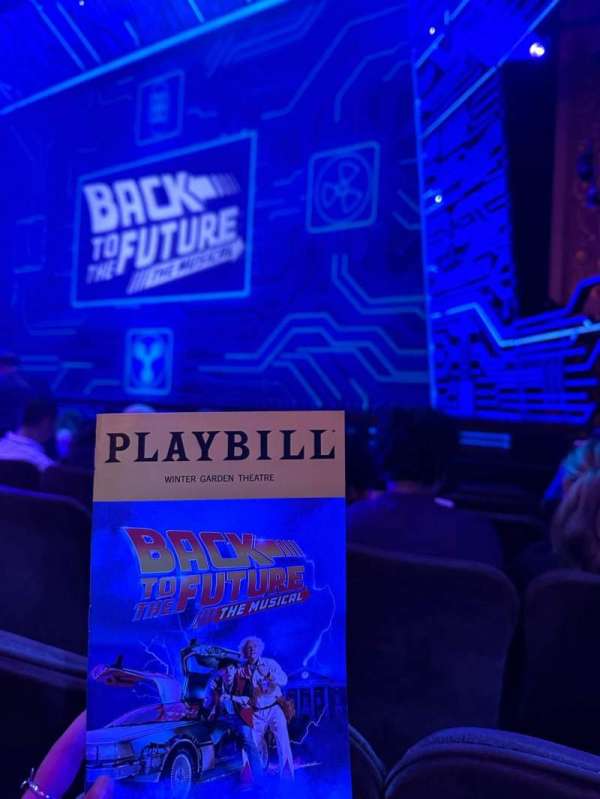 Winter Garden Theatre, section: Orchestra R, row: F, seat: 12