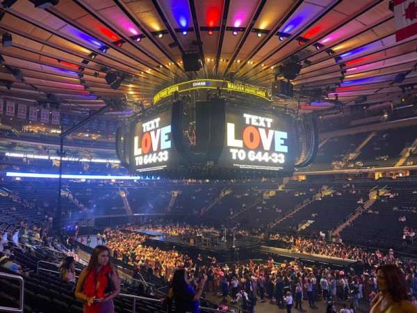 Madison Square Garden, section: 120, row: 18, seat: 3