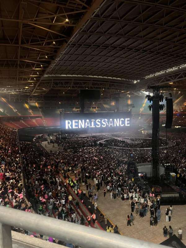 Principality Stadium, section: U24, row: 1, seat: 10