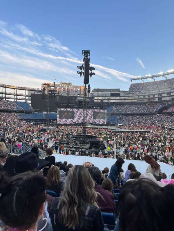 Gillette Stadium, section: 102, row: 20, seat: 7