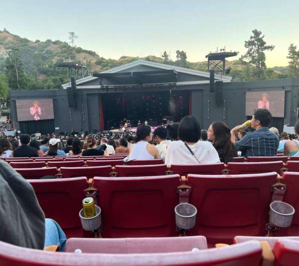 The Greek Theatre, section: B Right Center, row: T, seat: 134