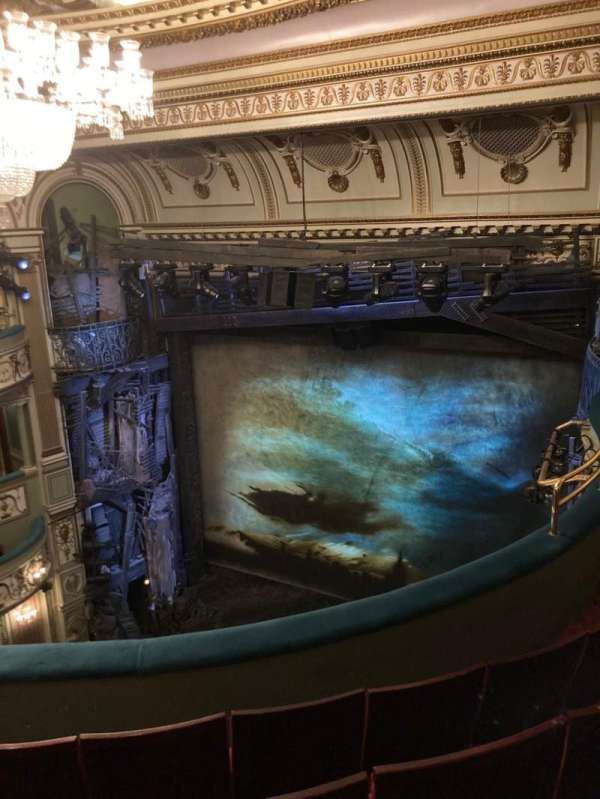 Sondheim Theatre, West End, section: Grand Circle, row: D, seat: 3