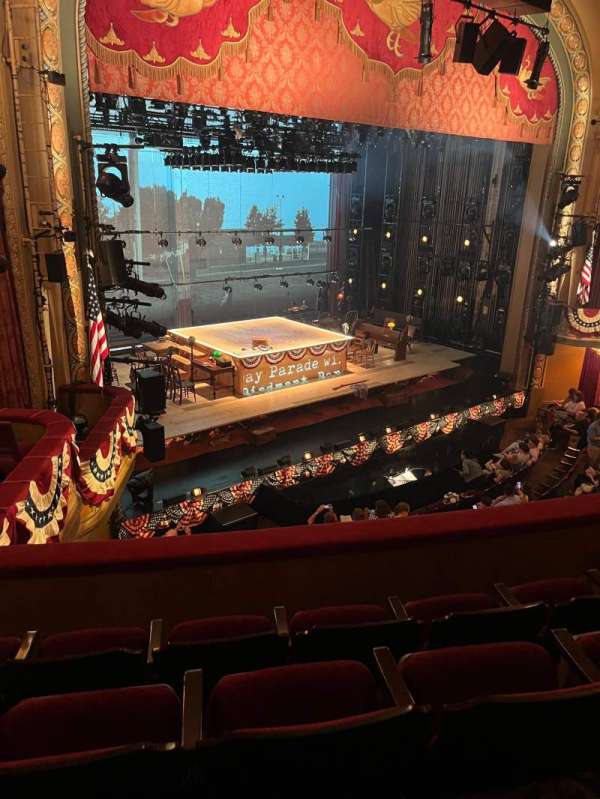 Bernard B. Jacobs Theatre, section: mezzanine l, row: D, seat: 23